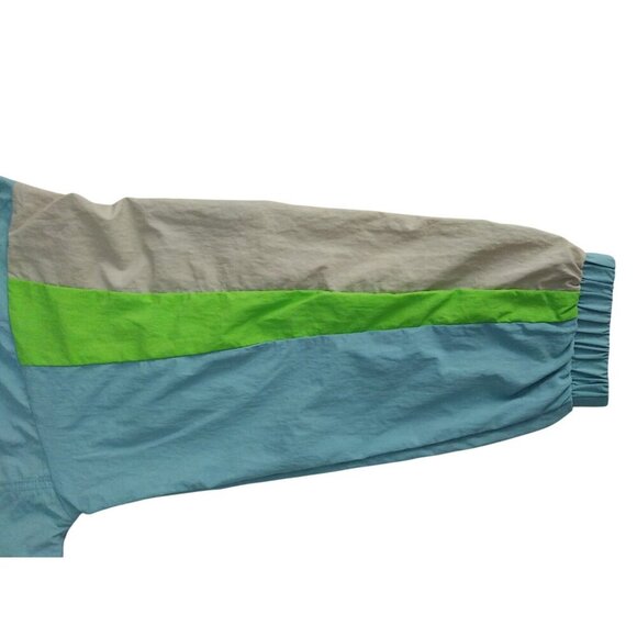 Joy Lab Women's Nylon Windbreaker Jacket with Hood and Stripe Detailing, Large. - Picture 5 of 8